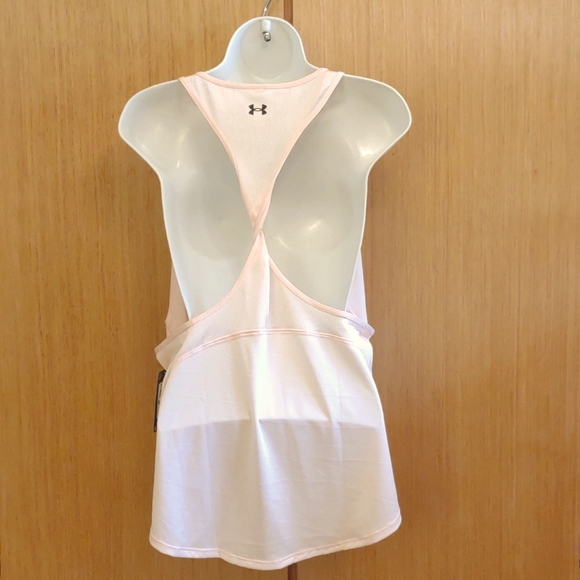NWOT Under Armour SZ XL Pale Pink Vent Tank. - Picture 2 of 8